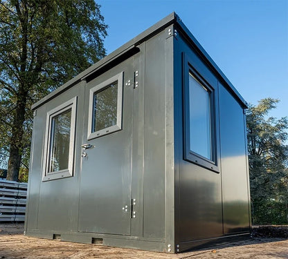 CONTAINER BELLA UNITÉ ISOLÉ EN ANTHRACITE 4 X 2 MÈTRES